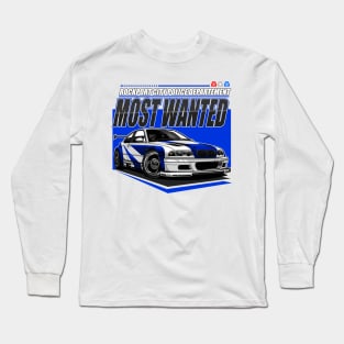 ICONIC NFS MOSTWANTED CAR  #1 BLACKLIST Long Sleeve T-Shirt